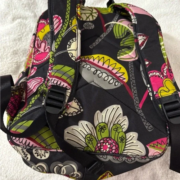 Vera Bradley Moon Blooms Large Campus Backpack Floral - Picture 6 of 7